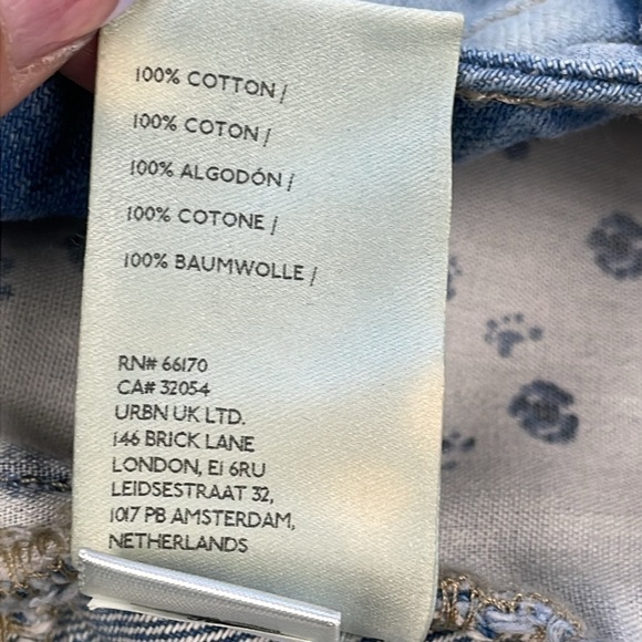 NWT Pilcro Anthropology Denim Micro Jean Shorts Light Wash Cut Off Sz 30 - Picture 12 of 14